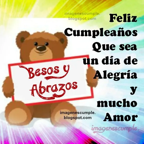 En tu Cumpleaños, Que tengas un Día con Mucho Amor | Imágenes de ...