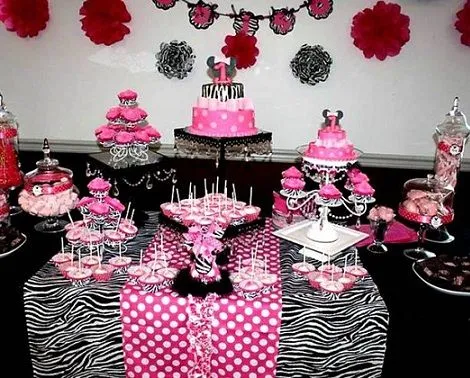 Cumpleaños un año de Minnie Mouse