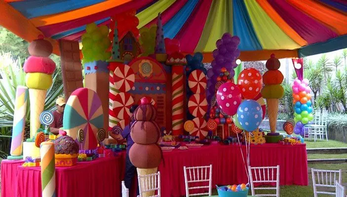 Cumpleaños candyland - Imagui