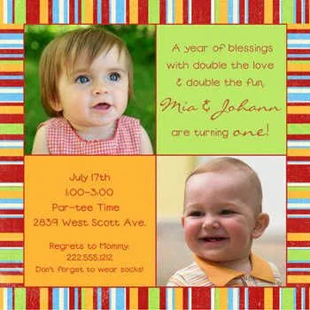 Cumpleaños muy especiales: Una fiesta de gemelos o gemelas