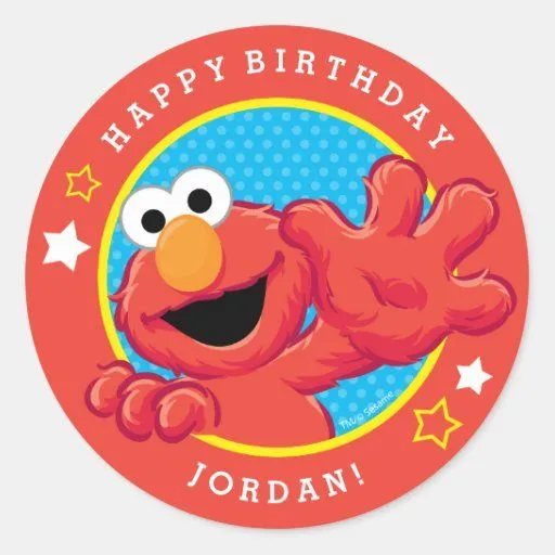 Cumpleaños extremo de Elmo Pegatina Redonda | Zazzle Cumpleaños extremo de Elmo Pegatina Redonda | Zazzle