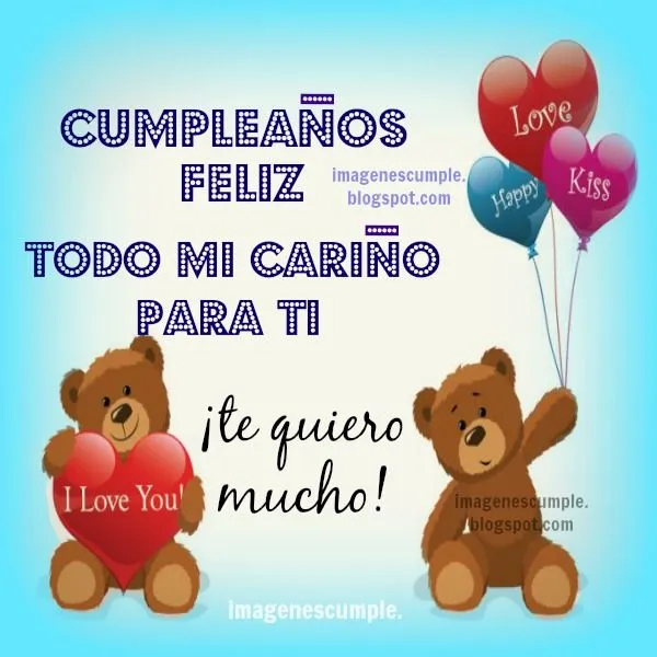 Cumpleaños Feliz y todo mi cariño para ti | Imágenes de Cumpleaños