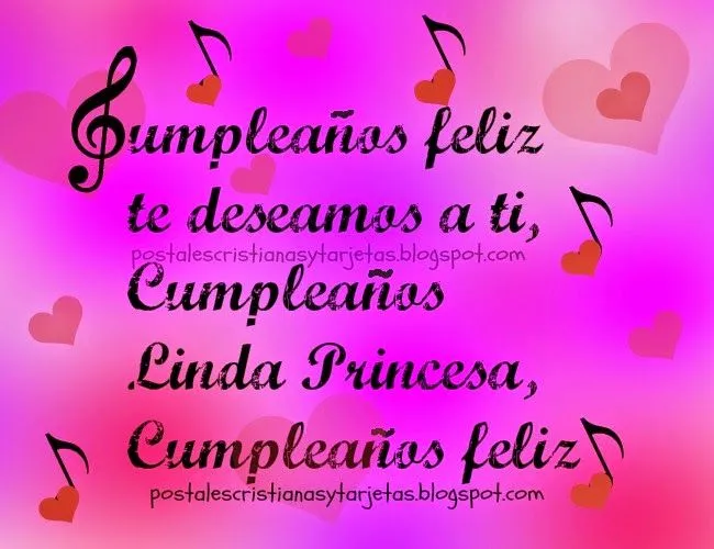 Cumpleaños Feliz Linda Princesa | Postales Cristianas y Tarjetas