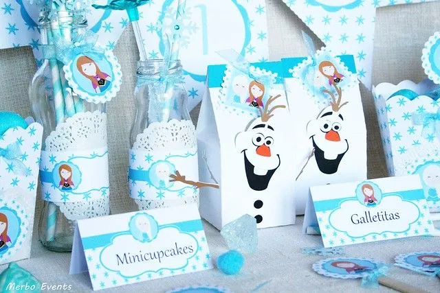 Cumpleaños imprimible frozen Elsa Ana Olaf