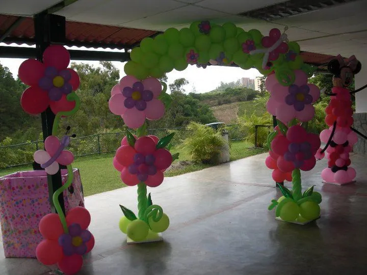 cumpleaños infantil niña, arco, flores, mariposas | Decoraciones y ...