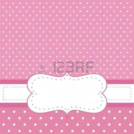 Tarjeta de dulce, de color rosa de lunares o de la invitación. De ... Tarjeta de dulce, de color rosa de lunares o de la invitación. De ...