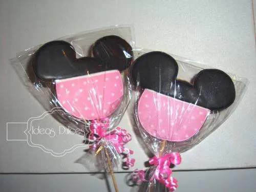 Galletas de Minnie Mouse bebé para el cumpleaños de Mariana.