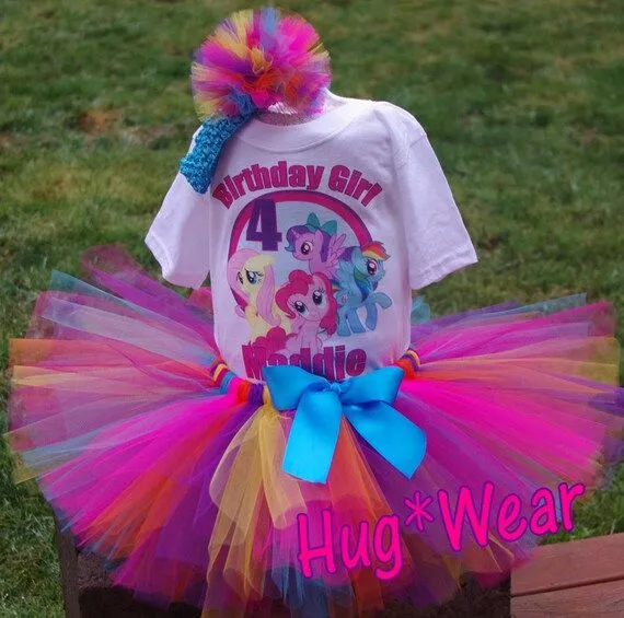 Cumpleaños mi pequeño pony traje Tutu cualquier edad por HugWear