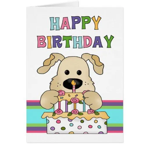 Cumpleaños del perro tarjetas | Zazzle