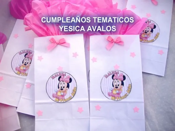 Cumpleaños temáticos: cumple tematico DE MINNIE bebe