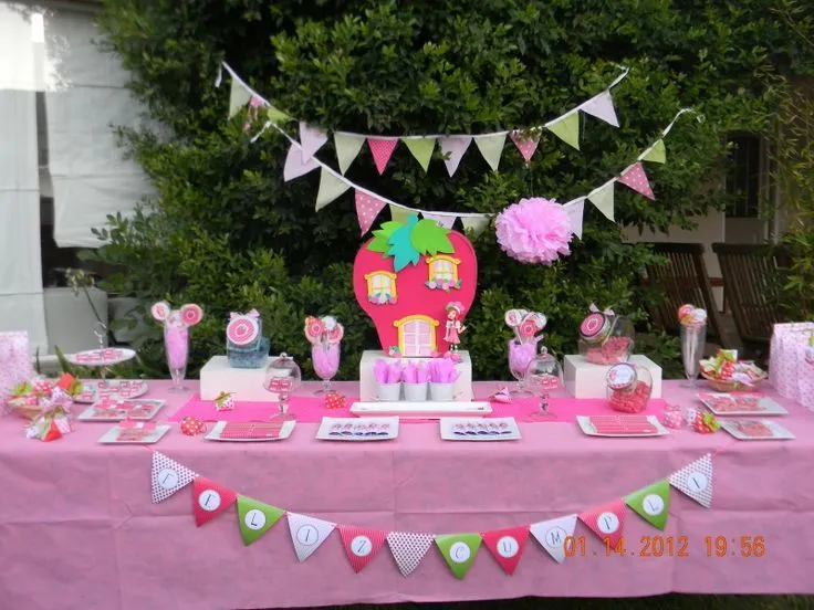 Cumples Tematicos: Candy Bar Frutillitas | Banderines | Pinterest ... Cumples Tematicos: Candy Bar Frutillitas | Banderines | Pinterest ...