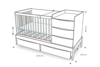 Medidas de cama cuna para bebés - Imagui