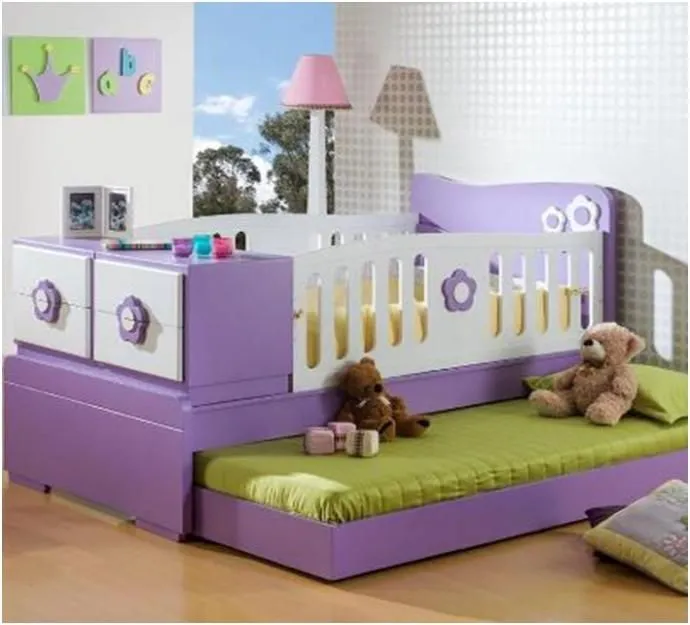 Cuna con cama abajo. | Con alma de niños... | Pinterest