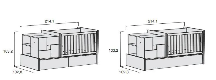 Cuna convertible medidas - Imagui