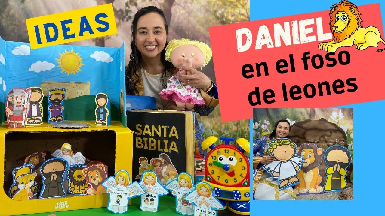 CUNA-DANIEL EN EL FOSO DE LEONES-IDEAS-LECCIÓN 2-MAYO 2023-INFANTES-TRES VECES AL DIA - YouTube