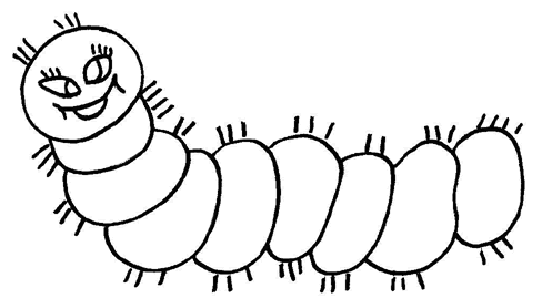 Cuncuna para pintar - Imagui