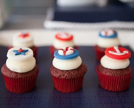 Cupcake de marinero - Imagui