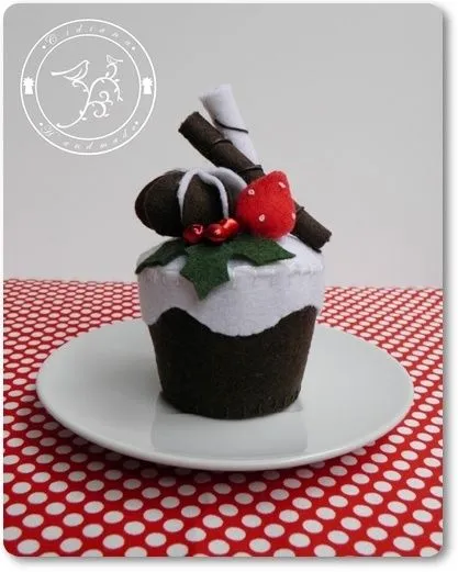 Cupcake de Navidad en fieltro | Fieltro art | Pinterest | Navidad ... Cupcake de Navidad en fieltro | Fieltro art | Pinterest | Navidad ...