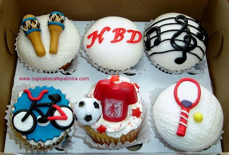 Cupcakes para un amante de la salsa, el futbol y los deportes ... Cupcakes para un amante de la salsa, el futbol y los deportes ...
