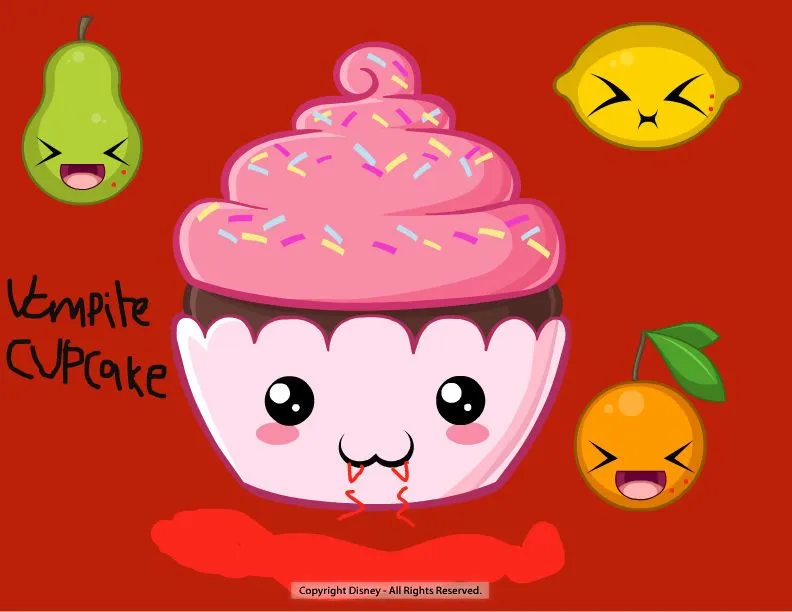 Cupcakes animados y tiernos - Imagui