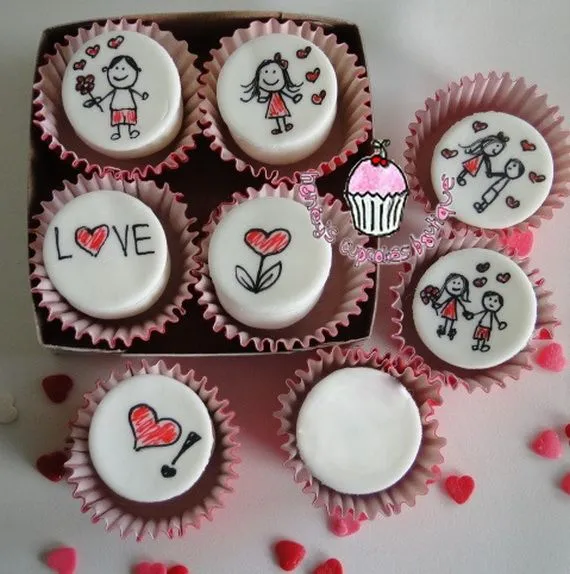 Cupcakes para enamorados aniversario - Imagui