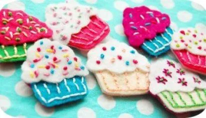 Cupcakes en goma eva - Imagui