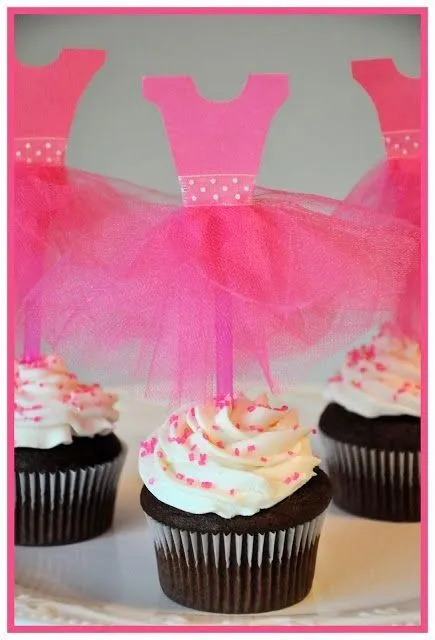 Cupcakes de ballerinas, tutorial. | Ideas y material gratis para ... Cupcakes de ballerinas, tutorial. | Ideas y material gratis para ...