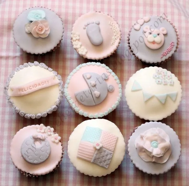Cupcakes para bautizo niño - Imagui