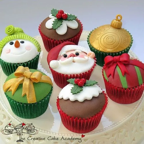 cupcakes in a cup | ... decorar cupcakes de Navidad Ideas para ...
