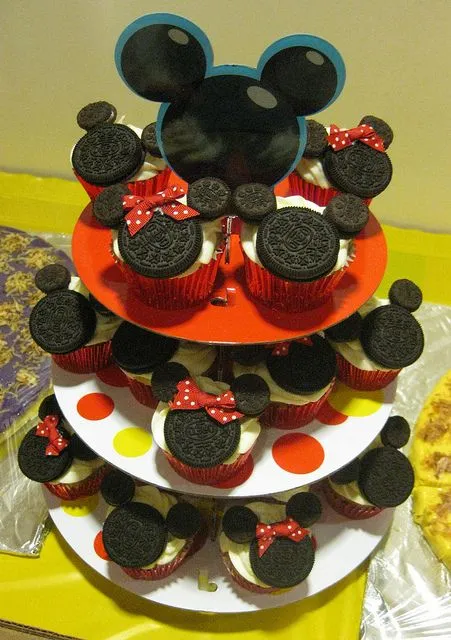 Magdalenas de Minnie y Mickey. Fiestas infantiles. | Ideas y ...