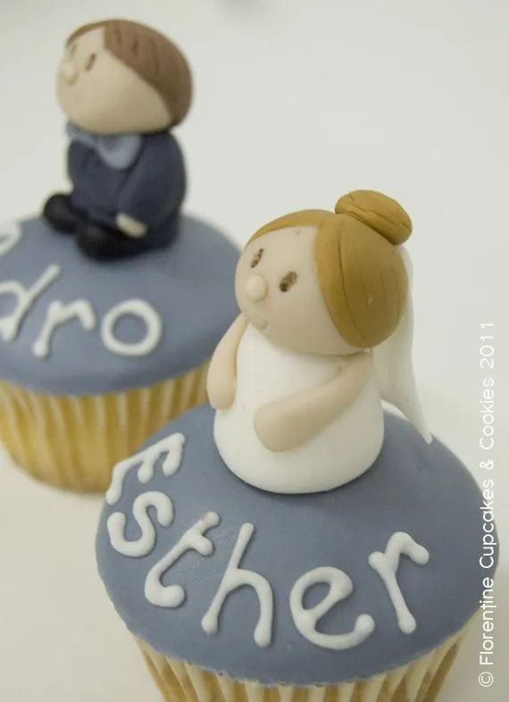 Cupcakes Pareja de Novios |