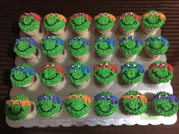 Cupcakes Tortugas Ninjas ; síguenos en Facebook en Derochi ...