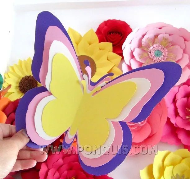 Cupón para descargar Gratis Moldes DE MARIPOSITAS DECORATIVAS EN PDF - FLORES DE PAPEL Cupón para descargar Gratis Moldes DE MARIPOSITAS DECORATIVAS EN PDF - FLORES DE PAPEL