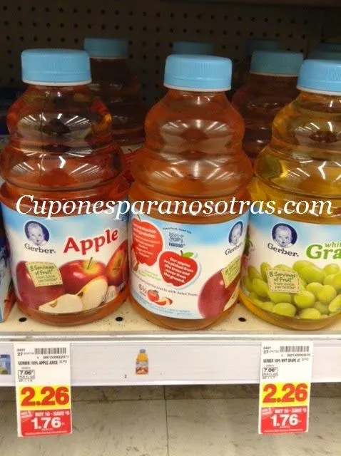 Cupones Para Nosotras: Kroger: Gerber Jugos Botella 32 0z a sólo $1.26 Cupones Para Nosotras: Kroger: Gerber Jugos Botella 32 0z a sólo $1.26