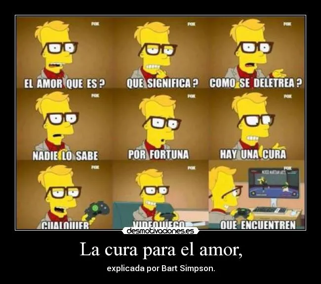 La cura para el amor, | Desmotivaciones