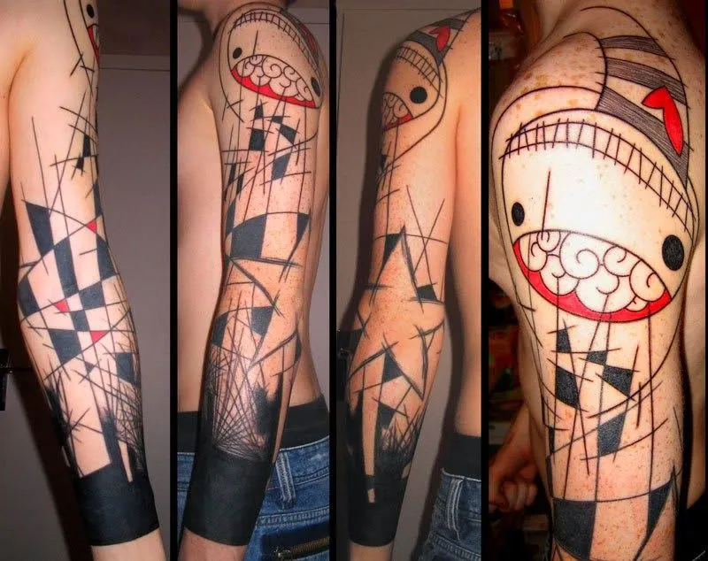 Curiosidades del Mundo: Tatuajes Abstracto de Yann Black Curiosidades del Mundo: Tatuajes Abstracto de Yann Black
