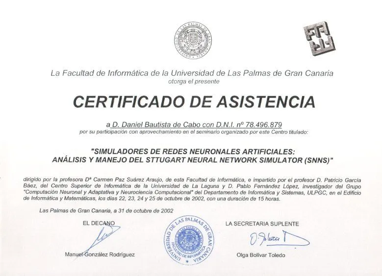 Curriculum Vitae de Daniel Bautista