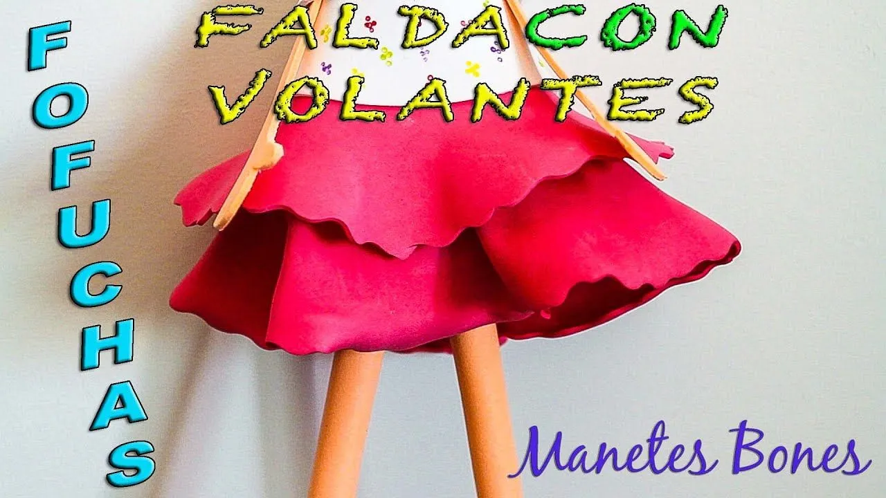 Curso avanzado de fofuchas -#4: - Falda con volantes - YouTube