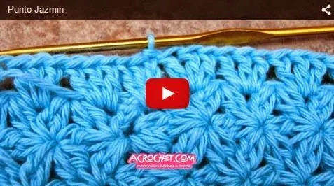 CURSO CROCHET: Cómo tejer Punto Jazmin | Crochet y Dos agujas CURSO CROCHET: Cómo tejer Punto Jazmin | Crochet y Dos agujas