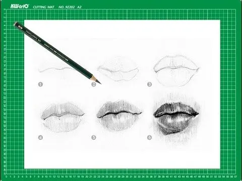 CURSO de dibujo a lápiz Cap. 8 "Los labios de frente" - YouTube CURSO de dibujo a lápiz Cap. 8 "Los labios de frente" - YouTube