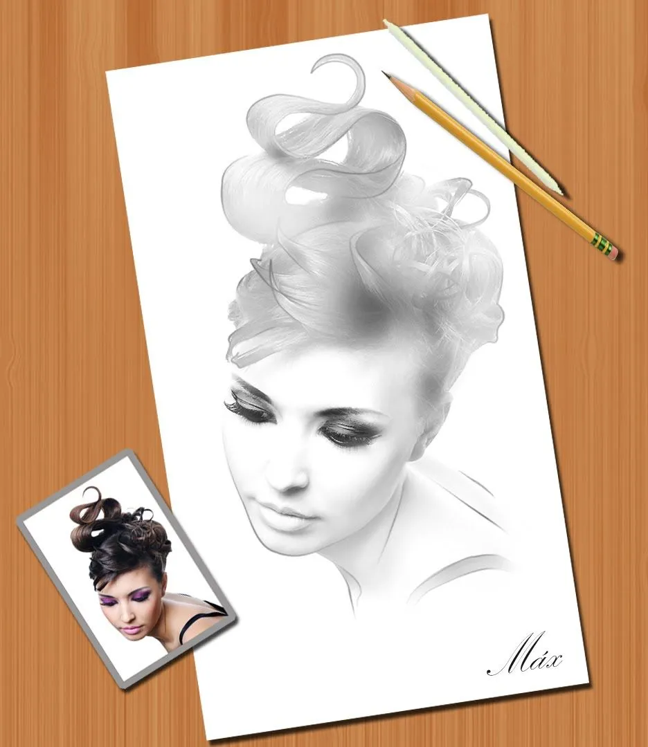 Curso de Diseño Gráfico: Efecto dibujo a lapiz Curso de Diseño Gráfico: Efecto dibujo a lapiz