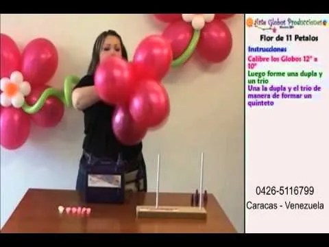 Curso de Globos Flor Fantasia - YouTube