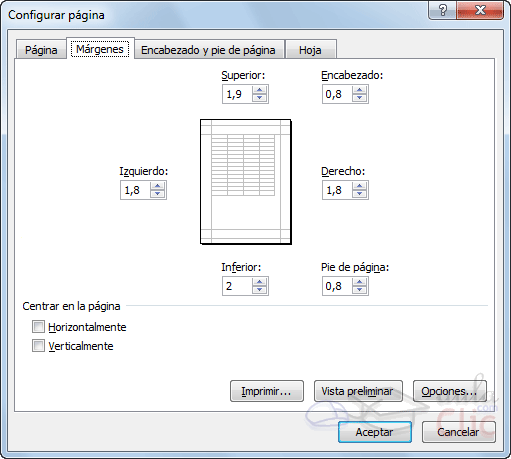 Curso gratis de Excel 2010. aulaClic. 11 - Impresión Curso gratis de Excel 2010. aulaClic. 11 - Impresión