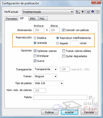 Curso gratis de Flash CS5. aulaClic. 9 - Gráficos