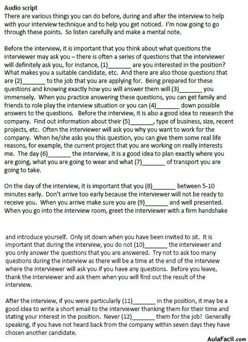 Curso gratis de Inglés Business and Culture - Interview ...