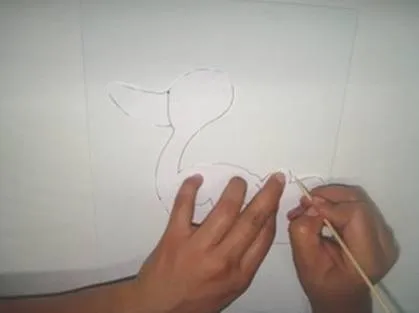 Moldes de cigueña en foami para baby shower - Imagui
