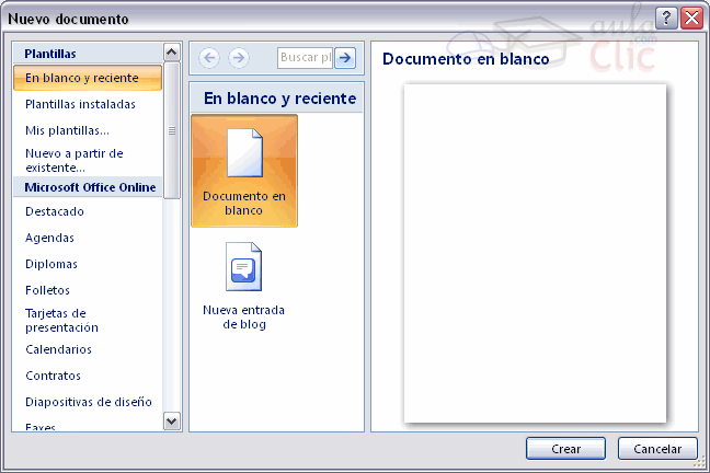 Curso gratis de Microsoft Word 2007. Unidad 10. Plantillas (