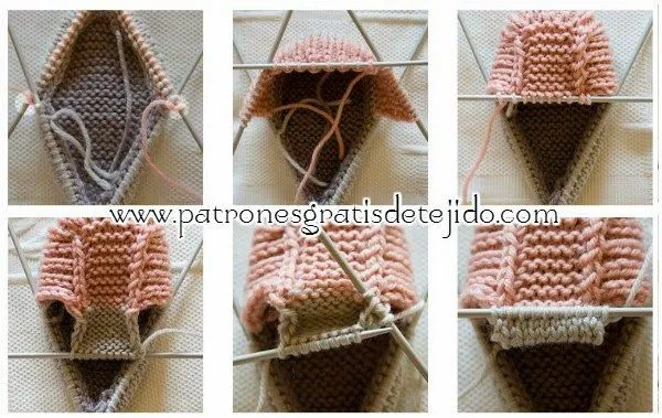 CURSO GRATIS DE TEJIDO DOS AGUJAS: Patucos tricot paso a paso en ...