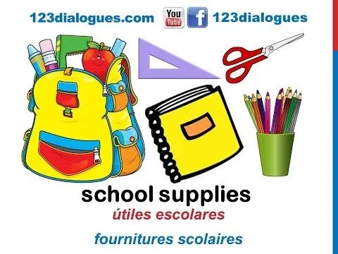 Curso de inglés 62 - Útiles escolares en inglés Material escolar ... Curso de inglés 62 - Útiles escolares en inglés Material escolar ...