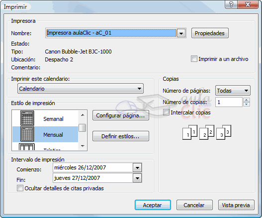 Curso de Microsoft Outlook 2007 gratis. 9 - Utilizar el calendario Curso de Microsoft Outlook 2007 gratis. 9 - Utilizar el calendario